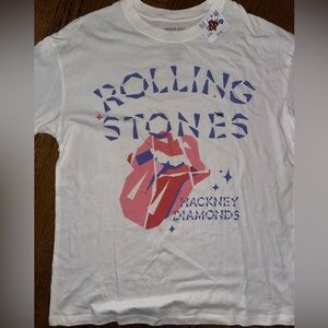 American Eagle AE Band Tee Rolling Stones Graphic Hackney Diamonds - NWT XS/S